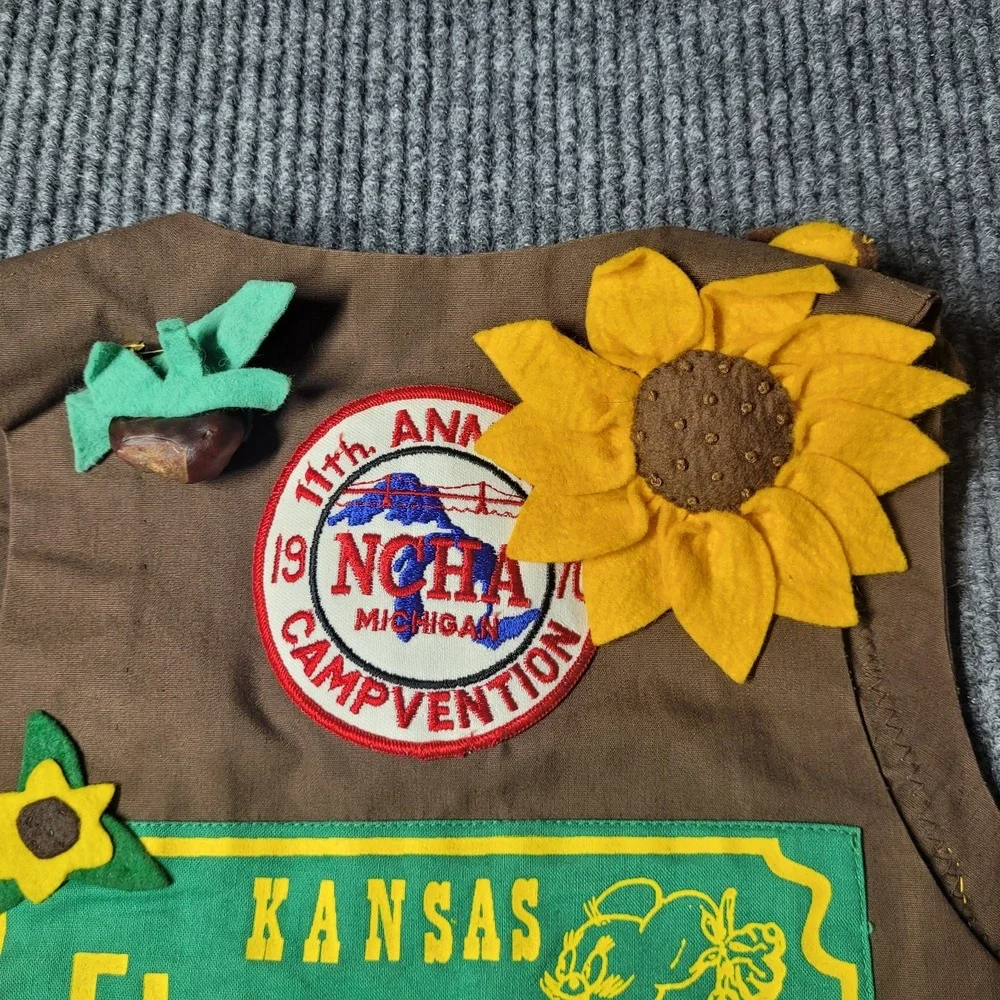 NCHA National Campers‎ & Hikers Association 70's Kids Vest Vintage